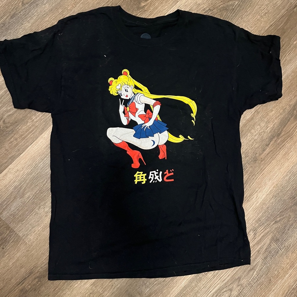 Black Sailor Moon T Shirt Sz L